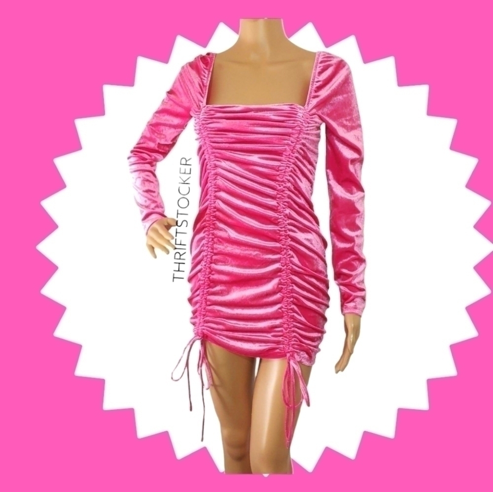 Hot pink dress